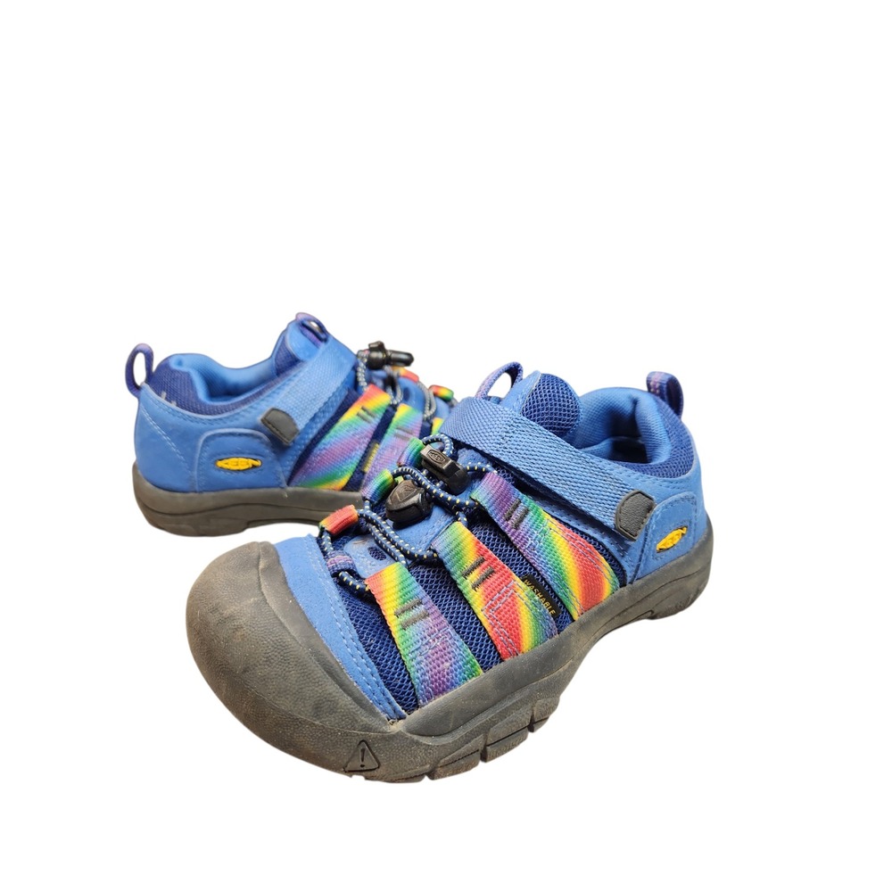 KEEN Kids Newport H2SHO Rainbow Bright Cobalt Blue Mesh Water Sneaker Sandal 1